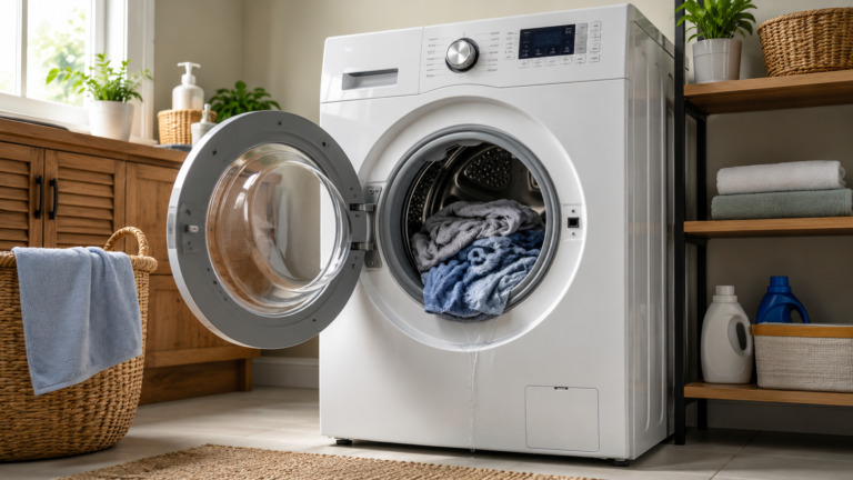 Washing machine with wet clothes not spinning